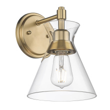 Golden 0511-1W BCB-CLR - Golden Lighting Malta 1-light Wall Sconce in Brushed Champagne Brass